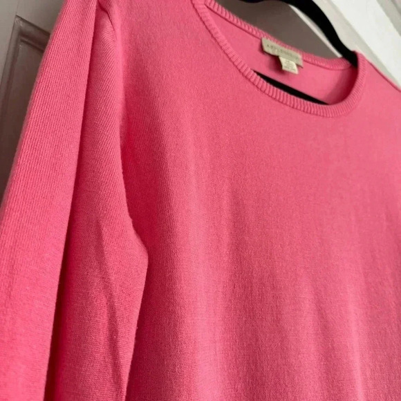 Appleseed’s women’s pink crew neck sweater size M - Picture 3 of 6